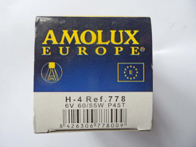 Ampoule de phare H4, 6 volts - 55/60 Watts