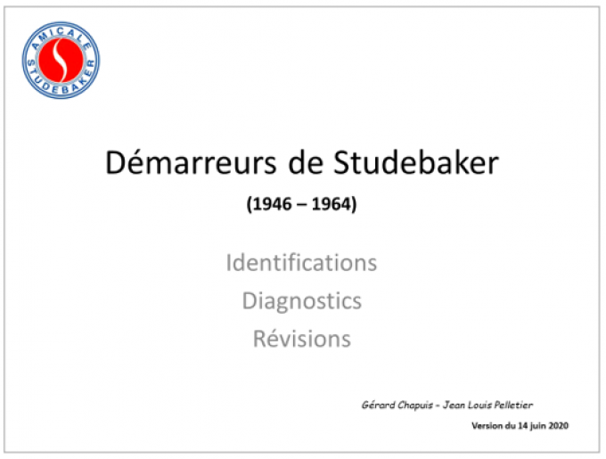 Démarreurs de Studebaker (1946-1964) 