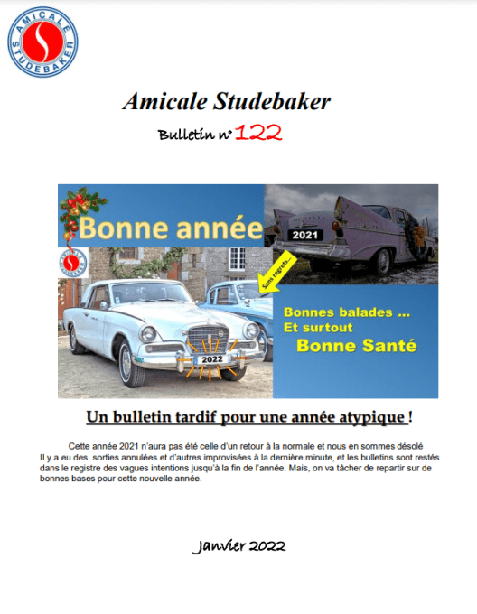 Bulletin n°122 Janvier 2022